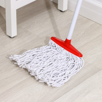 Швабра для мытья пола Доляна &laquo;Веревочная плоская&raquo;, насадка 23 см, металлическая ручка 118 см, цвет МИКС