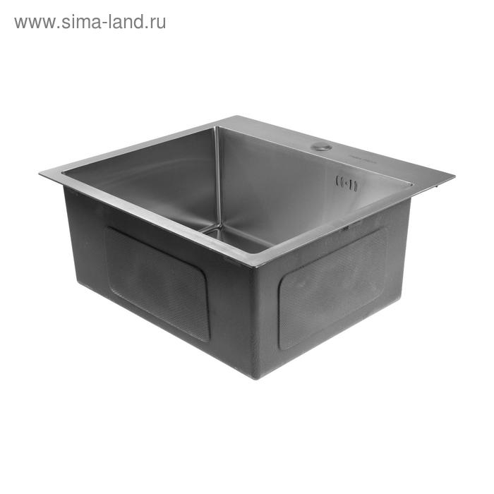 Мойка FABIA PROFI, 50х45 см, врезная, S = 3,0 и 0,8 мм, сифон с переливом + корзина Мойка FABIA PROFI, 50х45 см, врезная, S = 3,0 и 0,8 мм, сифон с переливом + корзина