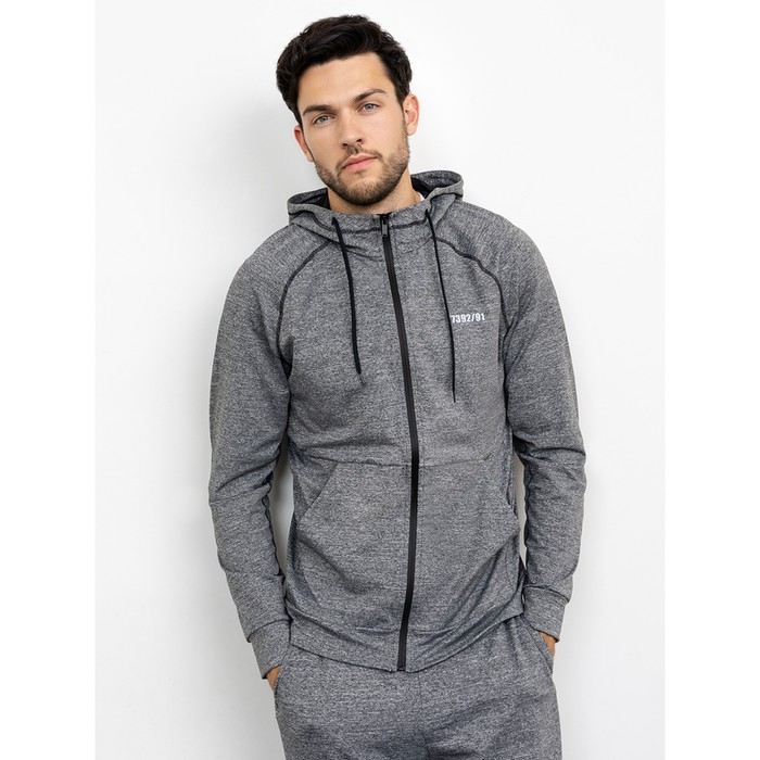 Толстовка мужская, цвет чёрно-белый, размер 54 Толстовка мужская, цвет чёрно-белый, размер 54