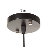 Светильник "Крит" 1х40Вт Е27 черный/коричневый 16х16х40,5(140)см