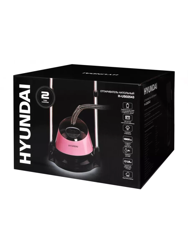 Отпариватель H-US02543 напольный розовый черный