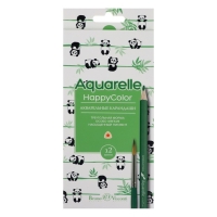 Карандаши акварельные 12 цветов HappyColor, МИКС