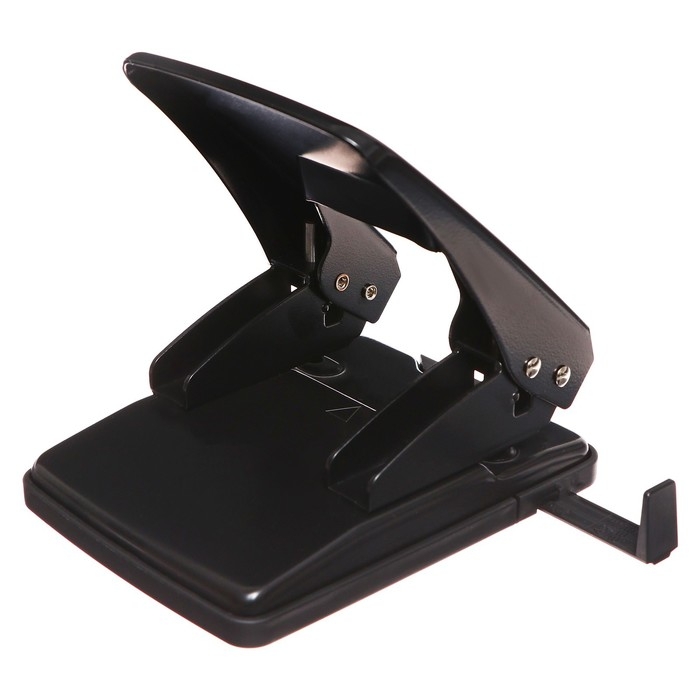 Дырокол металлический 40 листов, Berlingo, с линейкой, чёрный Дырокол металлический 40 листов, Berlingo, с линейкой, чёрный