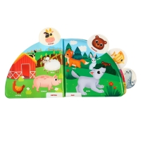 Книжка - игрушка для ванны &laquo;Кто где живёт?&raquo;, с окошками, Крошка Я