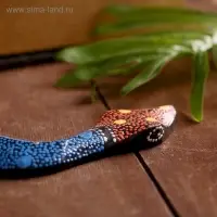 Сувенир "Змея узорная" дерево МИКС 31х9,5х1 см