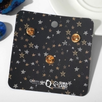 Набор значков (3 шт.) &laquo;Космос&raquo;, цветной в золоте