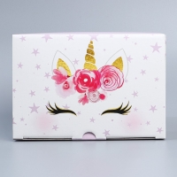 Коробка подарочная сборная, упаковка, «Единорог», 22 х 15 х 10 см Коробка подарочная сборная, упаковка, «Единорог», 22 х 15 х 10 см