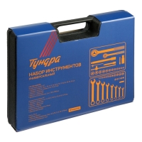 Набор инструментов в кейсе ТУНДРА, автомобильный, 1/2" и 1/4", 98 предметов