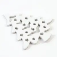 Декор "Серебряные елочки", набор 6 шт.