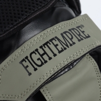 Лапы боксёрские изогнутые FIGHT EMPIRE, GEL-TECH, ПУ, чёрно-зелёные, пара Лапы боксёрские изогнутые FIGHT EMPIRE, GEL-TECH, ПУ, чёрно-зелёные, пара