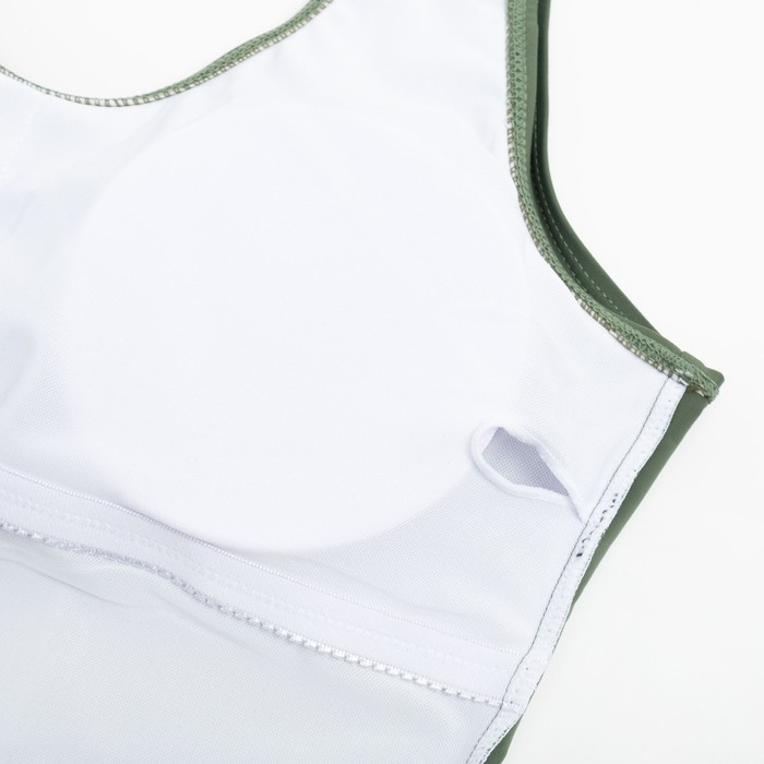 Купальник слитный Basic MINAKU, цвет зелёный, размер 44