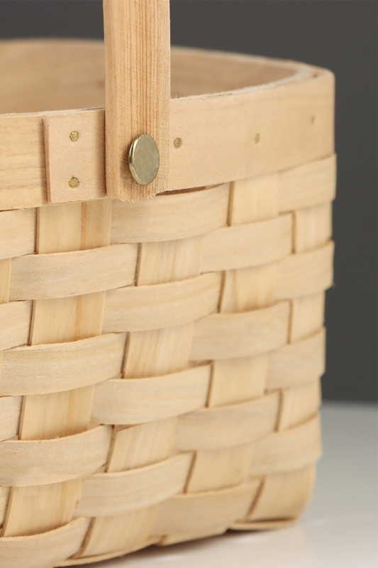 Корзина плетёная, 20&times;16&times;10 см, ручка h=11 см, ива, натуральный цвет