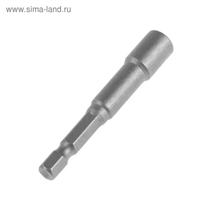 Бита с торцевой головкой ТУНДРА, сталь CrV, магнит, 6 х 65 мм