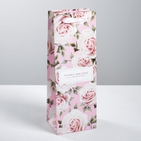 Пакет подарочный под бутылку, упаковка, &laquo;Только для тебя с любовью &raquo;, 35 х 13 х 10 см