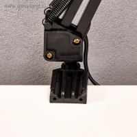 Лампа настольная Е27, на зажиме (220В) черная, h=55 (811) RISALUX