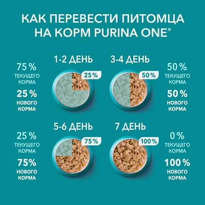 Влажный корм Purinа One для домашних кошек, курица/морковь, 75г