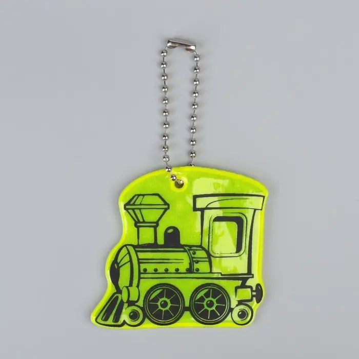 Светоотражающий элемент &laquo;Паровоз&raquo;, двусторонний, 4.9&times;5.5 см, МИКС