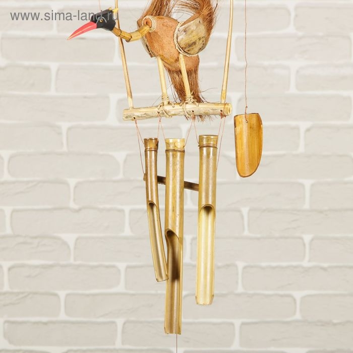 Музыка ветра бамбук "Птица" 55х20х30 см