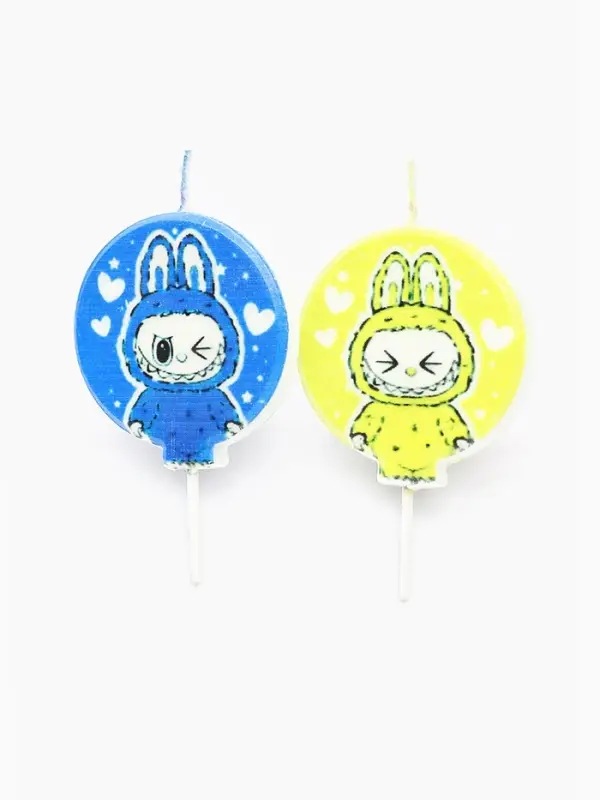 Набор свечей на шпажке "Монстрик №2" 4 шт