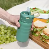 Термобутылка Fujisan 2.0 без логотипа, зеленая