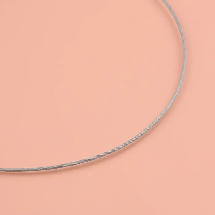 Спицы круговые, для вязания, с тефлоновым покрытием, с металлическим тросом, d=2.5 мм, 14/80 см