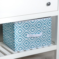 Короб для хранения Доляна &laquo;Лагуна&raquo;, 37&times;27&times;27 см, цвет бирюзовый