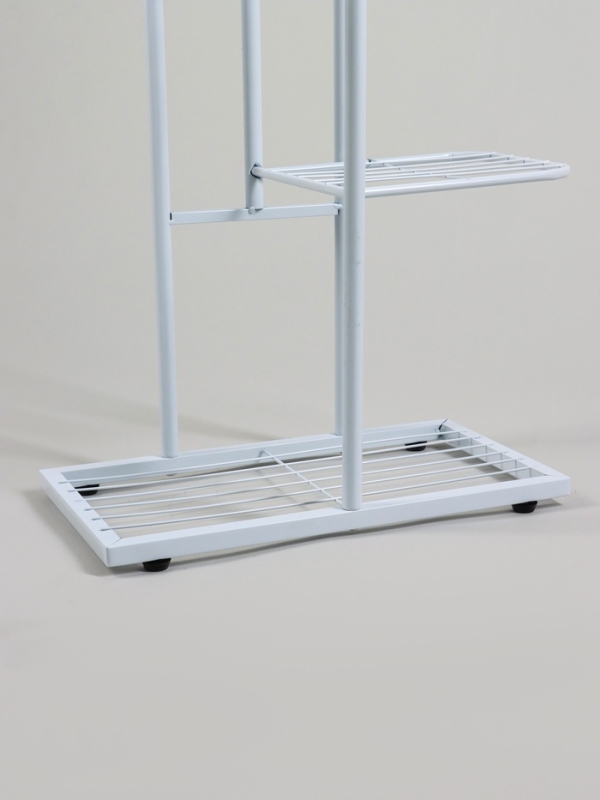 Подставка для цветов Greengo, 8 полок, 43 &times; 22 &times; 141 см, напольная, металл, белая