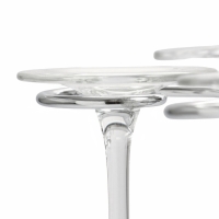 Подставка для бокалов, серебристая, на 6 бокалов Подставка для бокалов, серебристая, на 6 бокалов