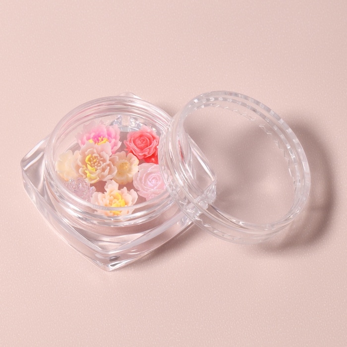 Фигурки для дизайна ногтей &laquo;Цветочный рай&raquo;, объёмные, МИКС