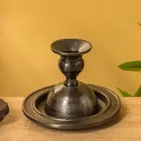 Подсвечник "Ретро серия Оксфорд" алюминий 13,5х13,5х10 см