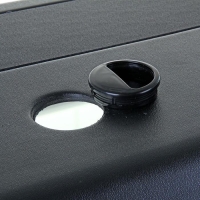 Аквариум "Панорамный" с крышкой, 205 литров, 100 х 40 х 55/61 см, чёрный