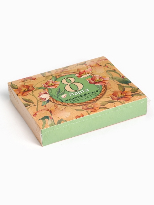 УЦЕНКА Доброе здоровье Набор "8 марта": кедровый орех в сиропе, бальзам, кедрокофе