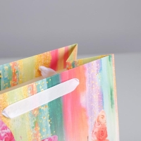 Пакет подарочный ламинированный вертикальный, упаковка, &laquo;Бабочки&raquo;, ML 23 х 27 х 11,5 см