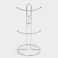 Сушилка для кружек 6 крючков 17х17х36 см, цвет хром Сушилка для кружек 6 крючков 17х17х36 см, цвет хром