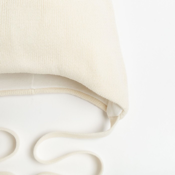 Шапка для девочки, цвет молочный, размер 50-54 Шапка для девочки, цвет молочный, размер 50-54