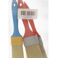 Набор кистей ЛОМ промо, искусственная щетина, пластик. рук, 1-1.5-2" (25, 38, 50 мм), 3 шт.