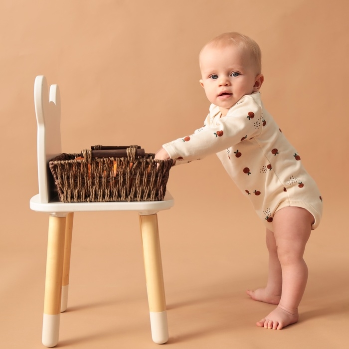 Боди с дл. рукавом Крошка Я Oranges  р. 74-80, молочный