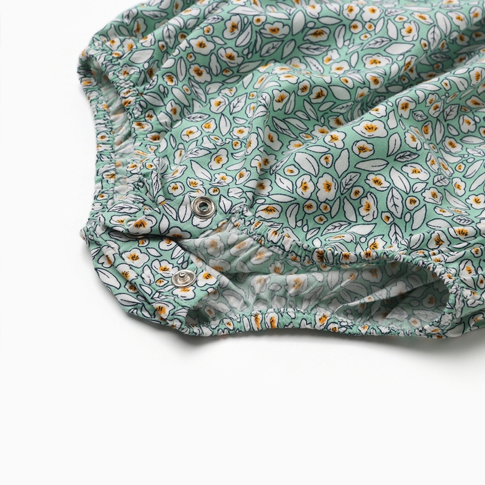 Блузка-боди для девочки MINAKU, цвет зеленый, рост 86-92