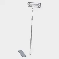 Окномойка с насадкой из микрофибры, фиксатор, стальная телескопическая ручка, 28,5&times;8,5&times;85(135) см