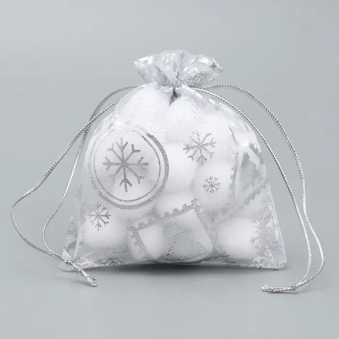 Мешочек подарочный органза &laquo;С любовью&raquo;, 10 х 12 см +/- 1.5 см