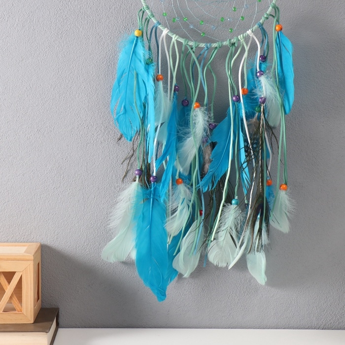 Ловец снов "Дерево в цветке" зелёный 20х85 см