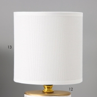 Настольная лампа с абажуром RISALUX «Юнона», Е14, 40 Вт, бело-золотой, 13×13×26.5 см Настольная лампа с абажуром RISALUX «Юнона», Е14, 40 Вт, бело-золотой, 13×13×26.5 см