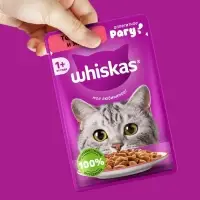 Влажный корм Whiskas для кошек, рагу телятина/ язык, 75г
