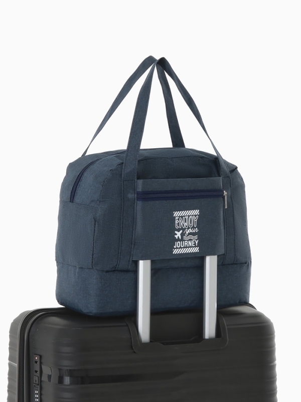 Сумка дорожная на молнии, синяя