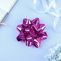Бант-звезда №14, розовый, металлик Бант-звезда №14, розовый, металлик
