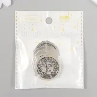 Декор металл для творчества "Оттиск печати. С любовью" 3х3 см