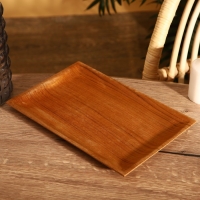 Блюдо 30х20х2 см, тиковое дерево