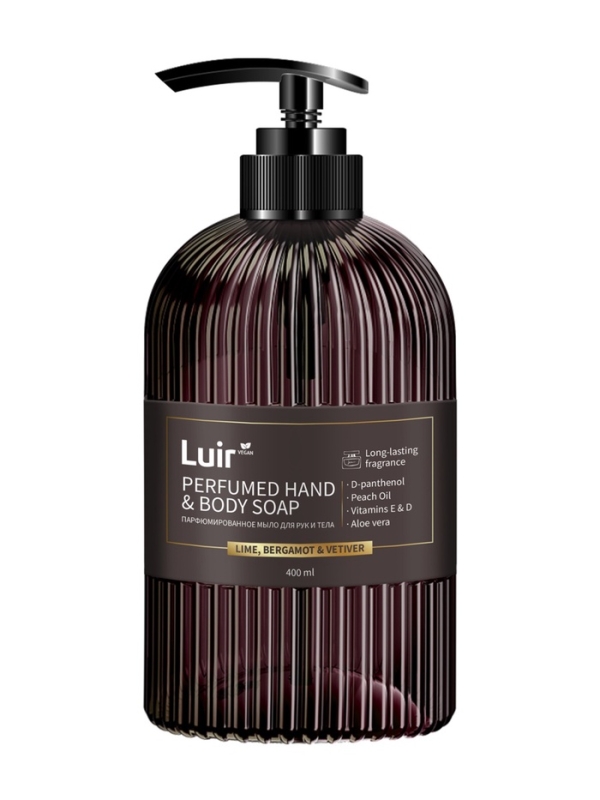 Мыло для рук и тела Luir парфюмированное lime, bergamot-vetiver, 400 мл Мыло для рук и тела Luir парфюмированное lime, bergamot-vetiver, 400 мл
