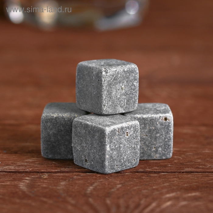 Камни для виски &laquo;Настоящему джентльмену&raquo;, 4 шт.