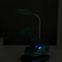 Ночник "Экскаватор" 8хLED 3Вт 5V USB АКБ 2 режима, точилка 7х11х31 см